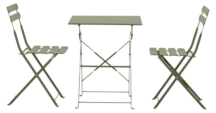 Caféset Honolulu Stål Olivgrön Sunlife